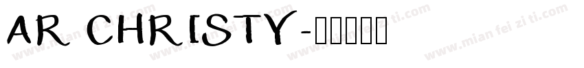 AR CHRISTY字体转换